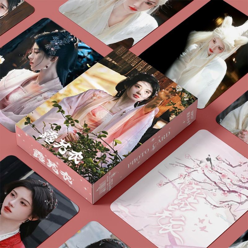 50-55pcs ละครจีน VEIL OF SHADOWS Lu Wuyi โฮโลแกรม Lomo การ์ด Actor Ceciliy Ju Jingyi Qian Xiangyin H