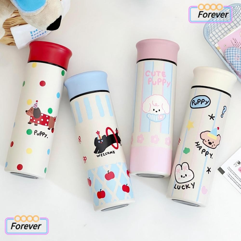ตลอดไป ขวดฉนวนสุญญากาศ,ถ้วยน้ําสแตนเลส 304 ขนาด 500 มล.,ฉนวนกันความร้อนเย็นและร้อนแก้วเดินทางลูกสุนัขสองชั้น