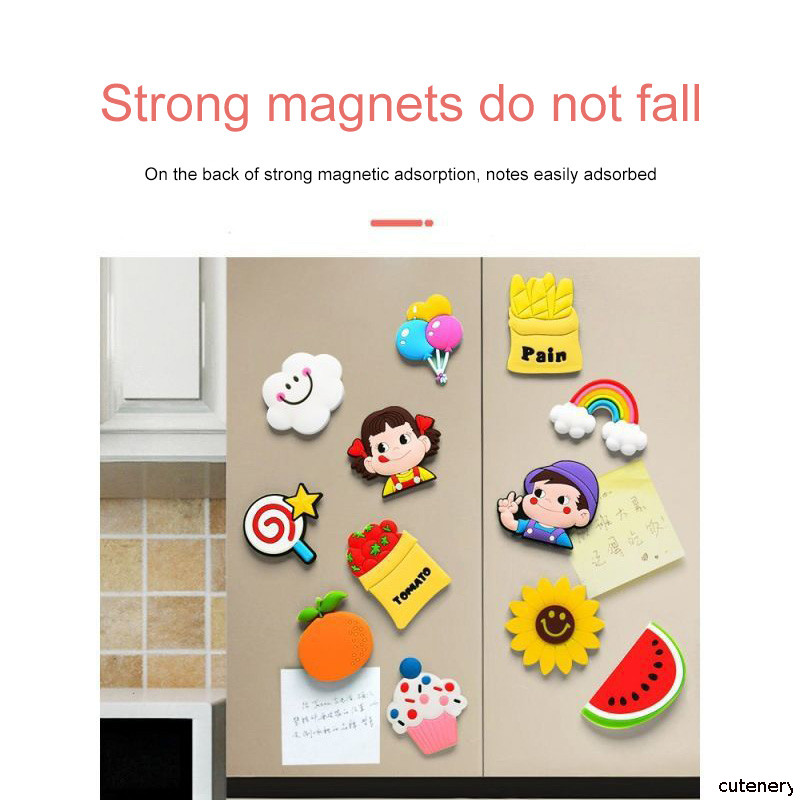 😊พร้อมส่งจากไทย😊แม่เหล็กติดตู้เย็นน่ารัก แม่เหล็กติดตู้เย็นลายการ์ตูน สติกเกอร์ PVC อ่อน สติกเกอร์แม่เหล็กสร้างสรรค์ - รูปที่ 4