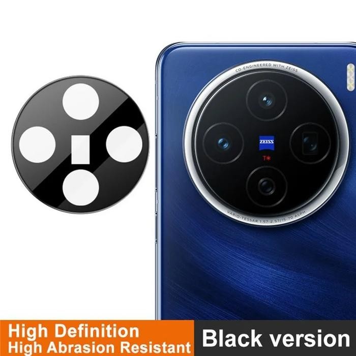 Vivo X200 / X200 Pro 3D สีดํากระจกนิรภัยป้องกันกล้อง