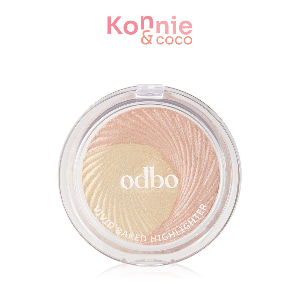 ODBO Vivid Baked Highlighter 7.5g OD106 โอดีบีโอ ไฮไลท์เนื้อละเอียด บางเบา.