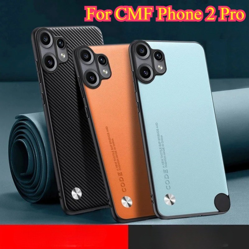Matte ซิลิโคนธรรมดา PU หนังสําหรับ Nothing CMF โทรศัพท์ 2 Pro ป้องกันกล้องกันกระแทกฝาครอบกันชนสําหรับ CMF โทรศัพท์ 2Pro
