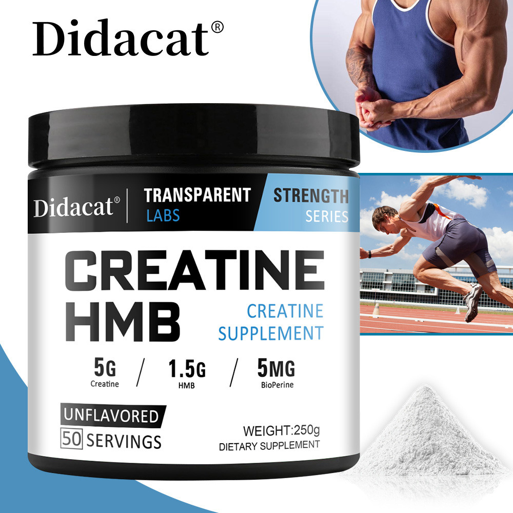ผง Didacat Creatine HMB รองรับผลการออกกําลังกายและรองรับการเจริญเติบโตของกล้ามเนื้อ
