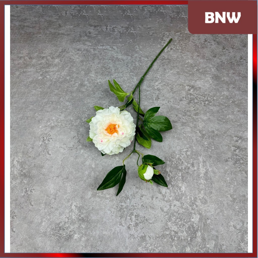 BNW - C59 ONI - ONI (x2) ผ้าไหมผ้า Peony ดอกไม้ 68 ซม. ARTIFICIAL FLOWERS ROOM DECORATION HOME OFFIC