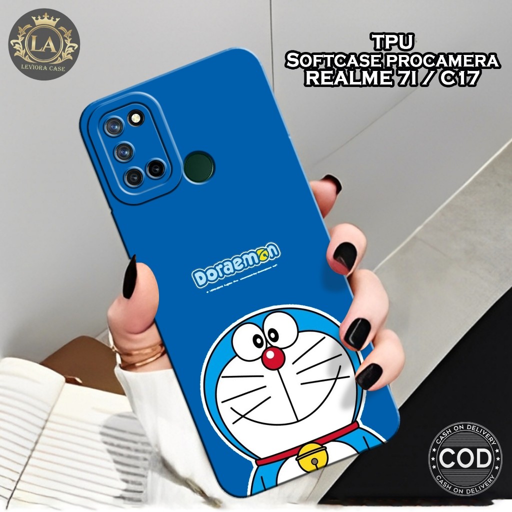 เคส HP Realme 7i / Realme C17 - เคส Leviora - เคสแฟชั่น Doraemon - Realme 7i / Realme C17 Softcase -