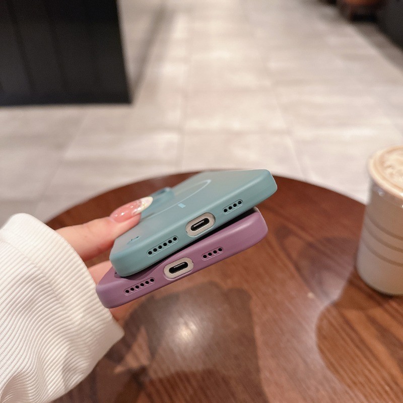 HOCE Frameless Skin Feel Soft Magnetic Phone Case สําหรับ Iphone 17 16 15 14 13 12 Pro Max TPU Cover Cases - รูปที่ 3