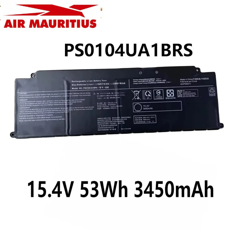 PS0104UA1BRS แบตเตอรี่ 15.4V 53Wh 3450mAh สำหรับ Toshiba Dynabook U30 Tecra A40-J-12E A50-J PortegeX