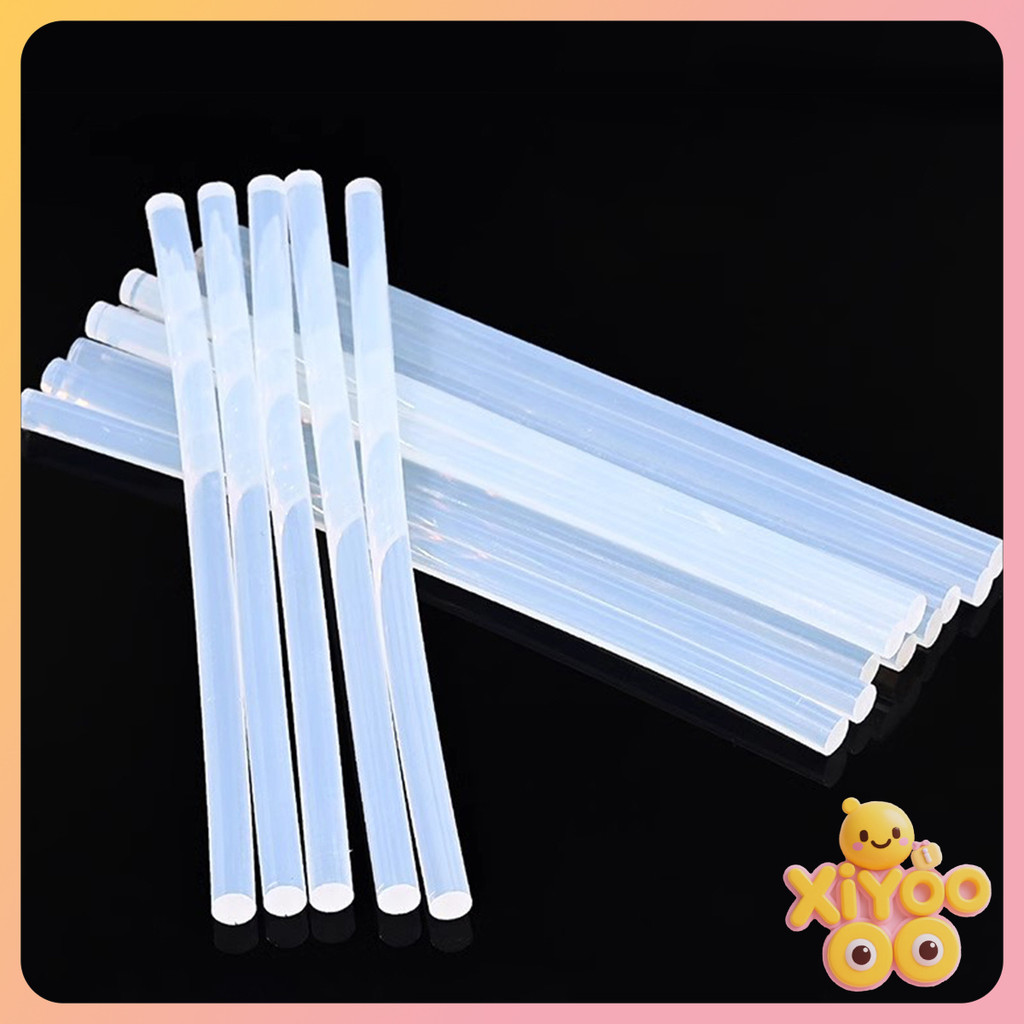 กาวแท่ง กาวแท่งร้อนละลาย ขนาด 7mm X 100mm ชิ้นเหนียวมาก กาวร้อนละลาย