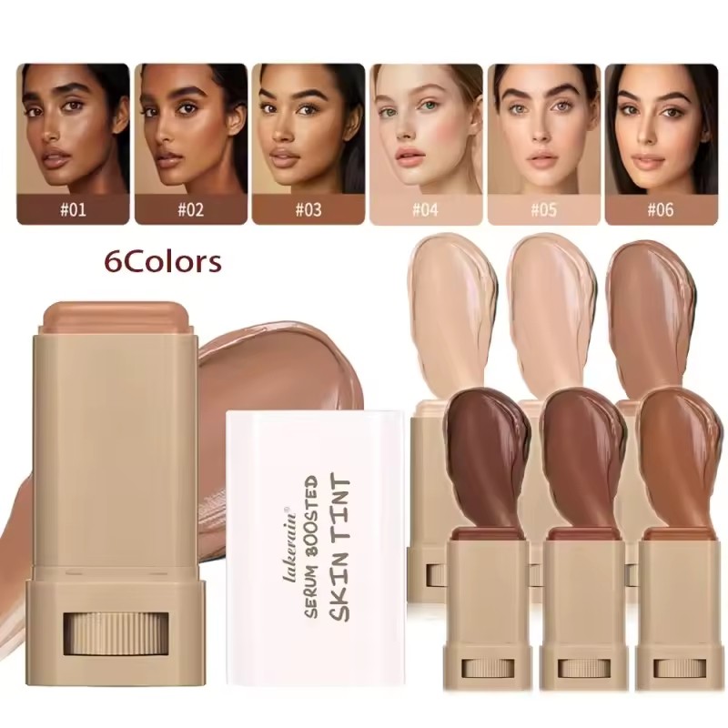 รองพื้น Boosted Skin Tint Foundation Stick Smooth Plumper Hight Coverage Travel Bronze Foundation