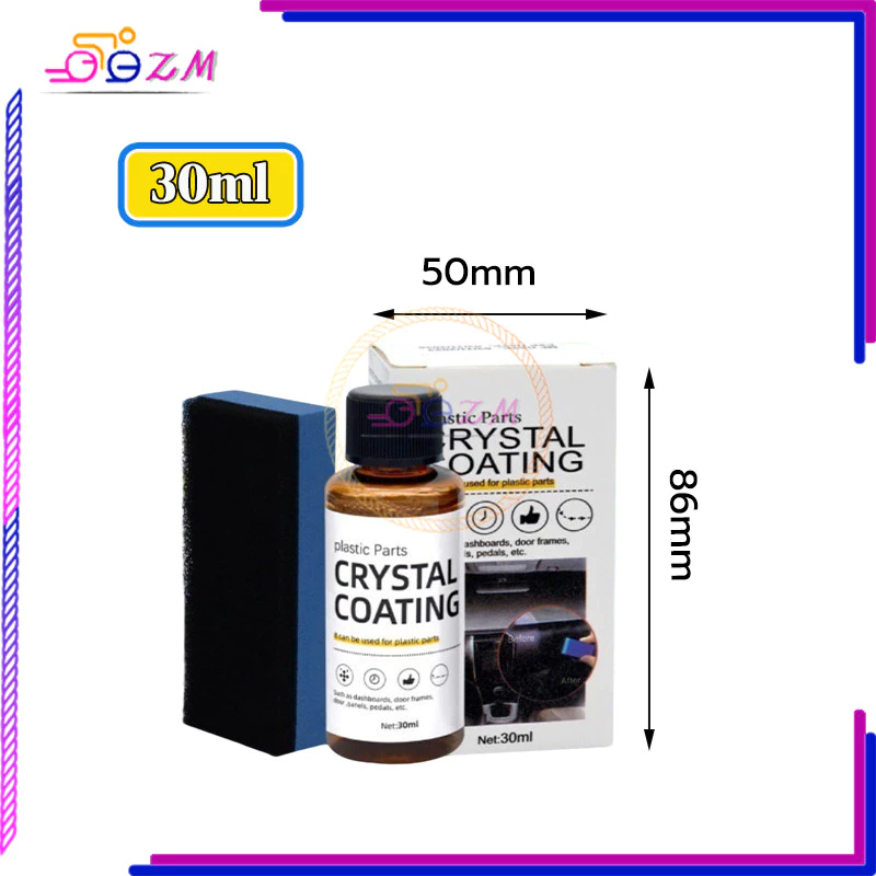 น้ำยาเคลือบพลาสติก น้ำยาปรับปรุงพลาสติก 30ml แถมฟองน้ำ 1 อัน ใช้สูตรใหม่ซึ่งล้างรถได้ง่ายกว่า เช็ดเบาๆ ก็เหมือนใหม่ thumbnail 5