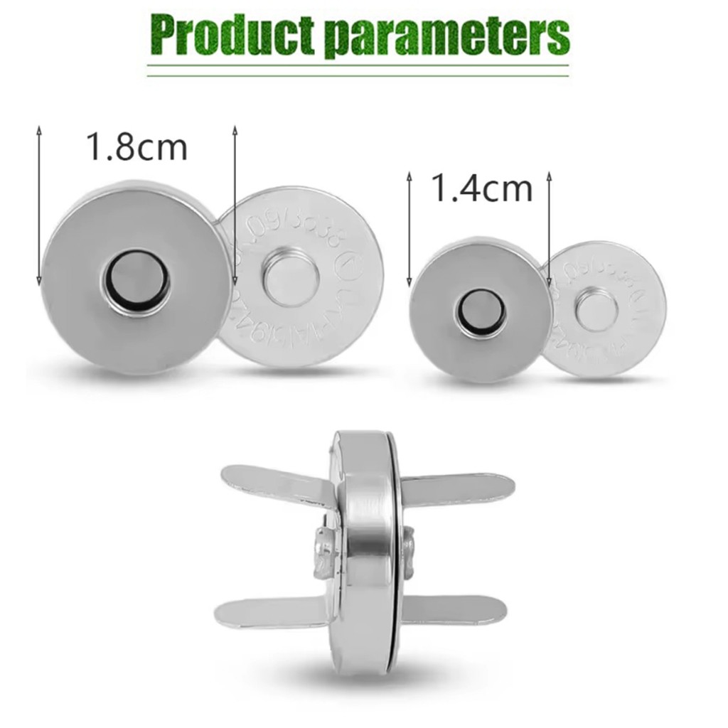แนะนำ ผ้าม่าน 10ชิ้น กระดุมแม่แหล็กติดกระเป๋า 14MM 18MM กระดุมแม่เหล็ก ติดเสื้อ ผ้าม่าน อเนกประสงค์DIY ราคาพิเศษ มีเก็บเงินปลายทาง