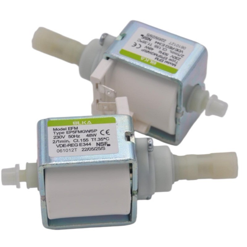 ULKA ใหม่อุปกรณ์เสริมเครื่องชงกาแฟ EP5FMGW/SP 48W 230V เครื่องชงกาแฟปั๊มแม่เหล็กไฟฟ้า EP5FMGW สีขาว