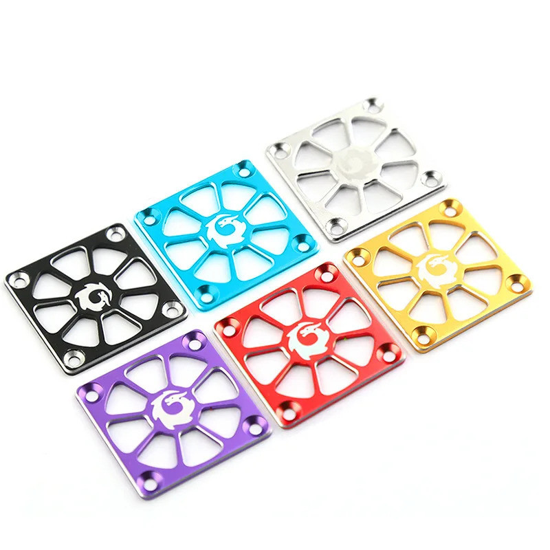 ฝาครอบพัดลมระบายความร้อนมอเตอร์อลูมิเนียมอัลลอยด์ขนาด 40*40 มม. สำหรับมอเตอร์รถ RC และฝาครอบป้องกันพัดลมระบายความร้อน ESC