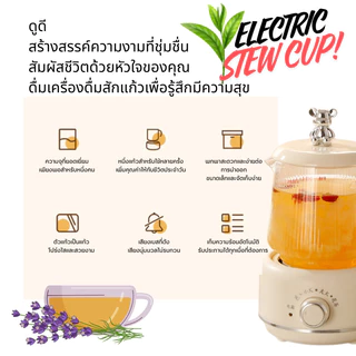 กาต้มน้ำไฟฟ้า กาต้มน้ำเพื่อสุขภาพ ความจุ ของแท้ 600ml. แก้วหนา ขนาดเล็ก กาต้มชงชา กาแฟ ร้อนเร็ว D0213