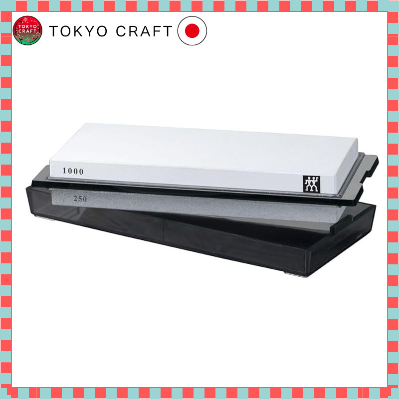 【direct from Japan】
Zwilling Twinstone Pro Double-Sided Sharpening Stone - Medium and Coarse Grit fo