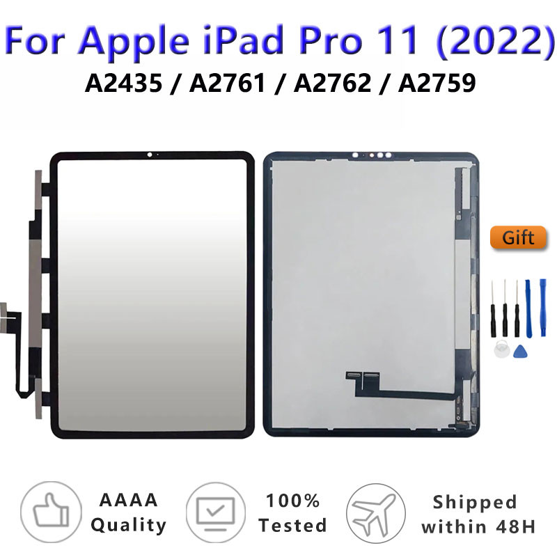 OEM สําหรับ Apple iPad Pro 11 2022 หน้าจอสัมผัสแผง Digitizer จอแสดงผล LCD สําหรับ iPad A2435/A2761/A