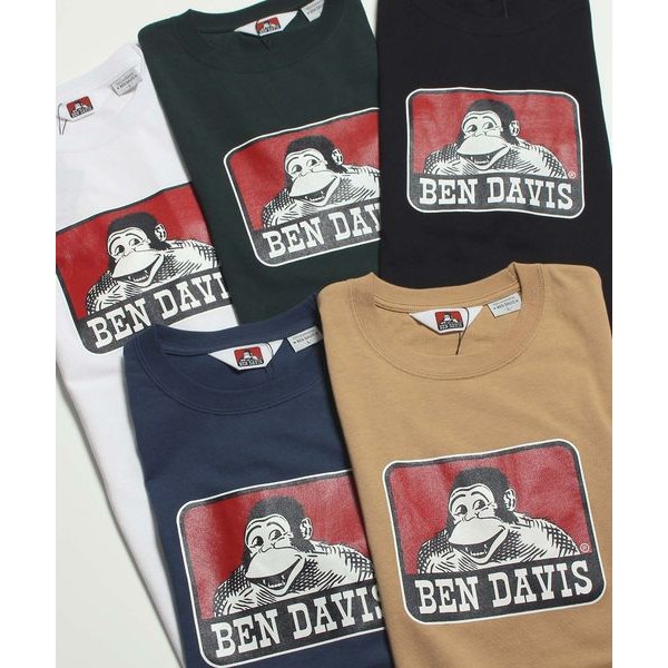 เสื้อยืดแขนสั้นผู้หญิง BEN DAVIS GORILLA ICON เสื้อยืดแขนสั้นสไตล์ผู้ชายและผู้หญิง