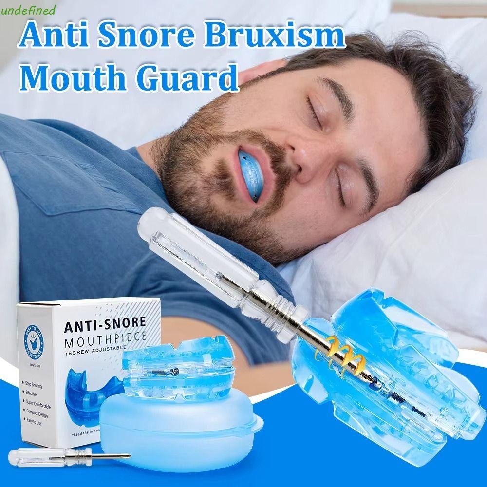 JARREDIW Anti-Snoring Mouth Guard, ปรับสบาย Mouthpiece พร้อมกล่องเก็บ Reusable Stop Snoring Mouthguard สําหรับผู้ชายและผู้หญิง