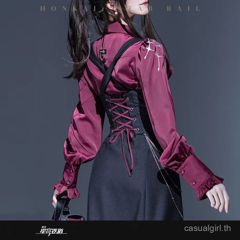 ชุดคอสเพลย์ Papinas--Kafka Impression เสื้อเชิ้ตยาว Honkai: Star Rail Kafka ชุดทำงาน