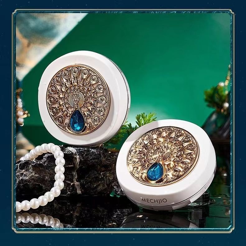 ผู้ชาย Meng Chan Jiao Shade Light Gauze Soft Mist Air Powder คอนซีลเลอร์ Brightening กันน้ํายาวนานไม