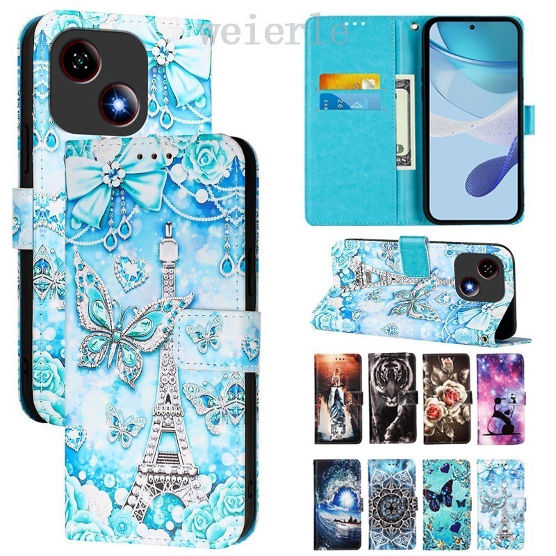 ปลอกสําหรับ ZTE Blade A35e กรณีแฟชั่นทาสีพลิกเคสโทรศัพท์สําหรับ ZTE Blade A35e Z2466 กรณี ZTE ใบมีด 