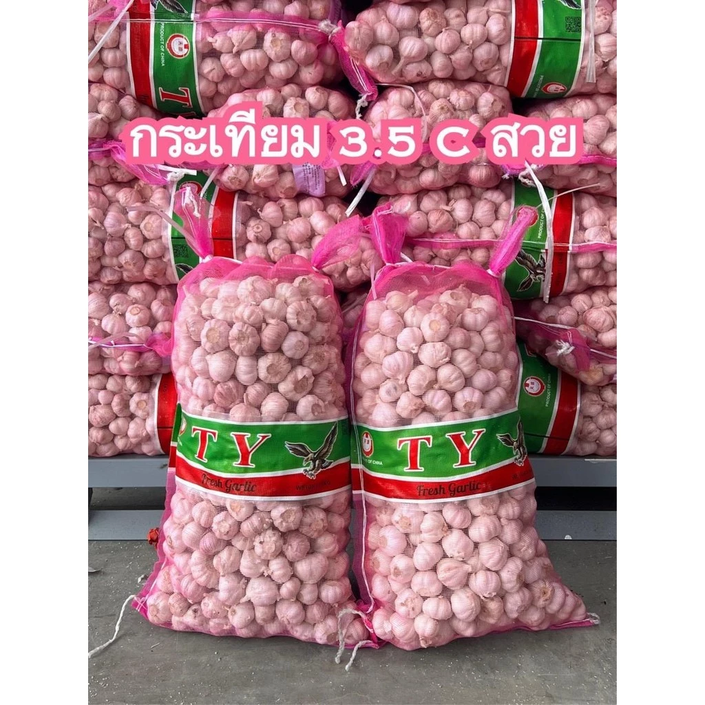 K35 กระเทียมปองหัว 3.5เซน น้ำหนัก9-10 กิโล ยกกระสอบ