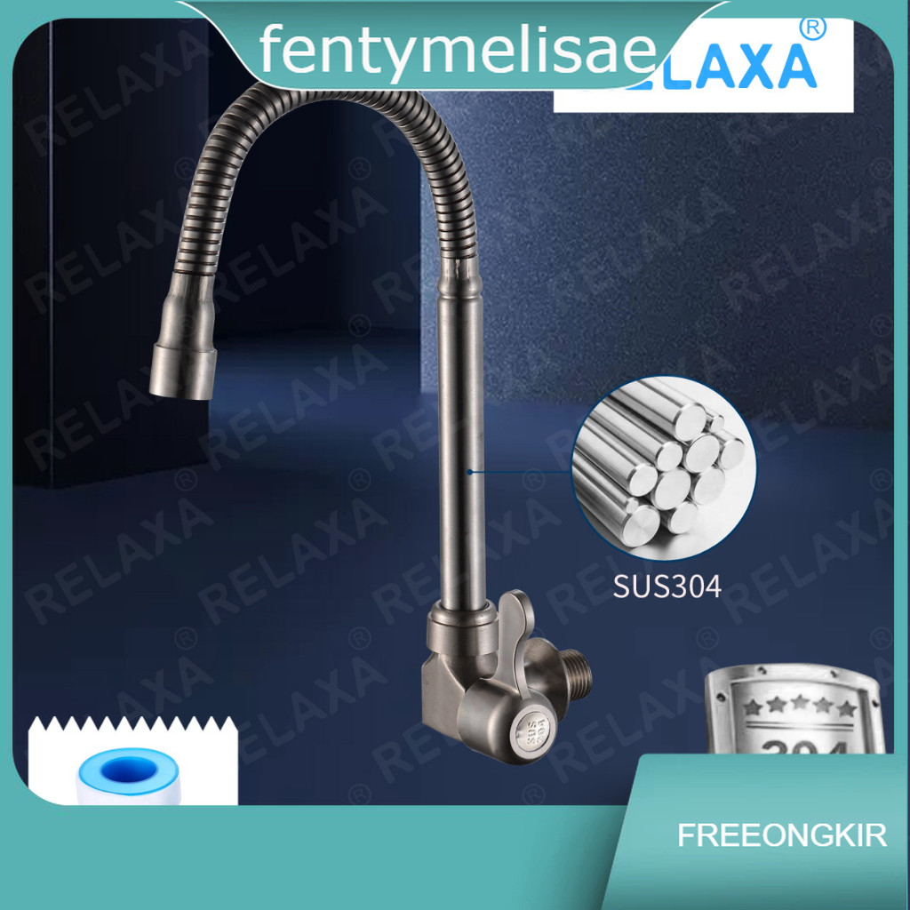 SUS304 Swan Faucet Square Neck Sink I Kitchen Sink Faucet | FAUCET