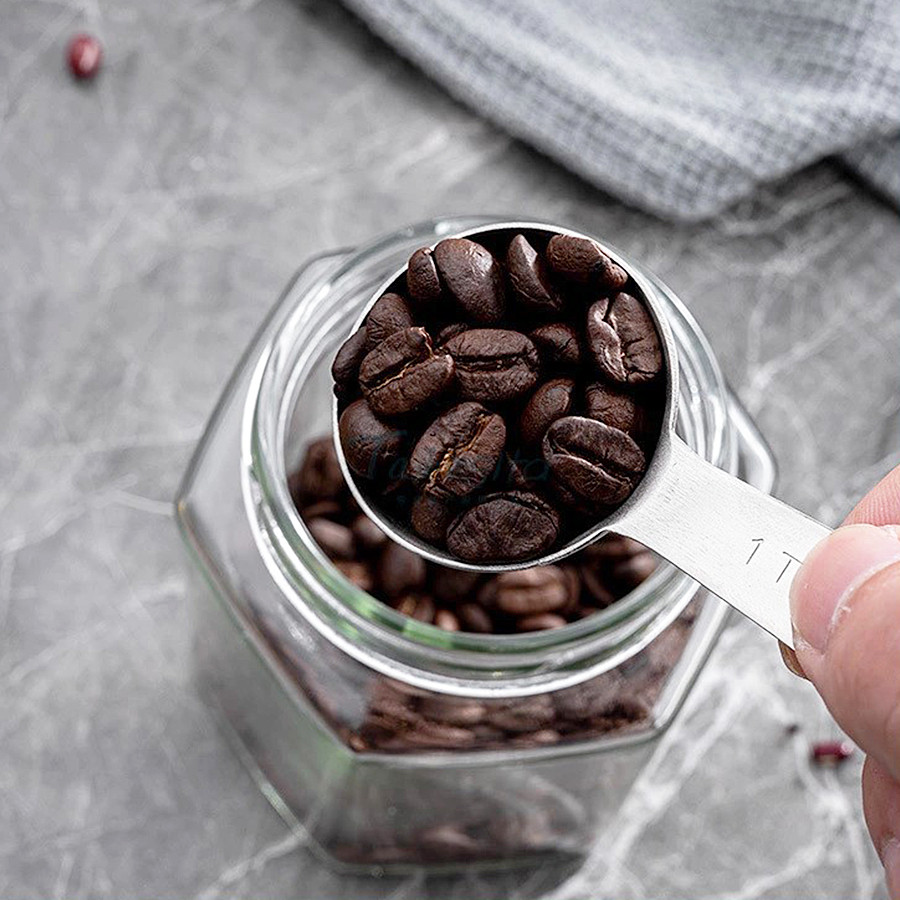 ช้อนตวงสแตนเลส ช้อนตวงส่วนผสม measure spoon ช้อนตวงวัด 4 ใช้ปรุงอาหาร เบเกอรี่ ตวงของแห้ง ชุดช้อนตวงสแตนเลส Hima life - รูปที่ 5