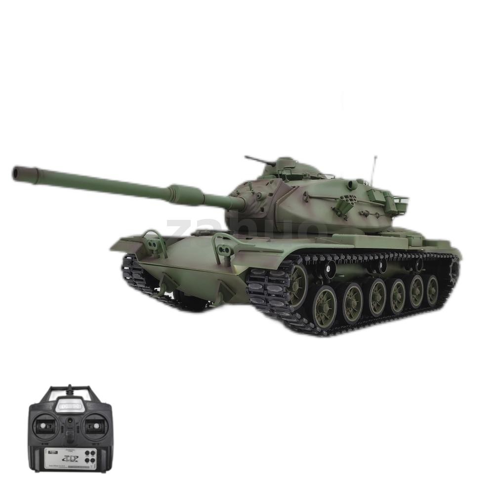 CoolBank รุ่น US M60A3 1/16 2.4G RC Tank Battle พร้อมแสง Smoking0 เสียงยิงลูกรถออฟโรดของเล่น