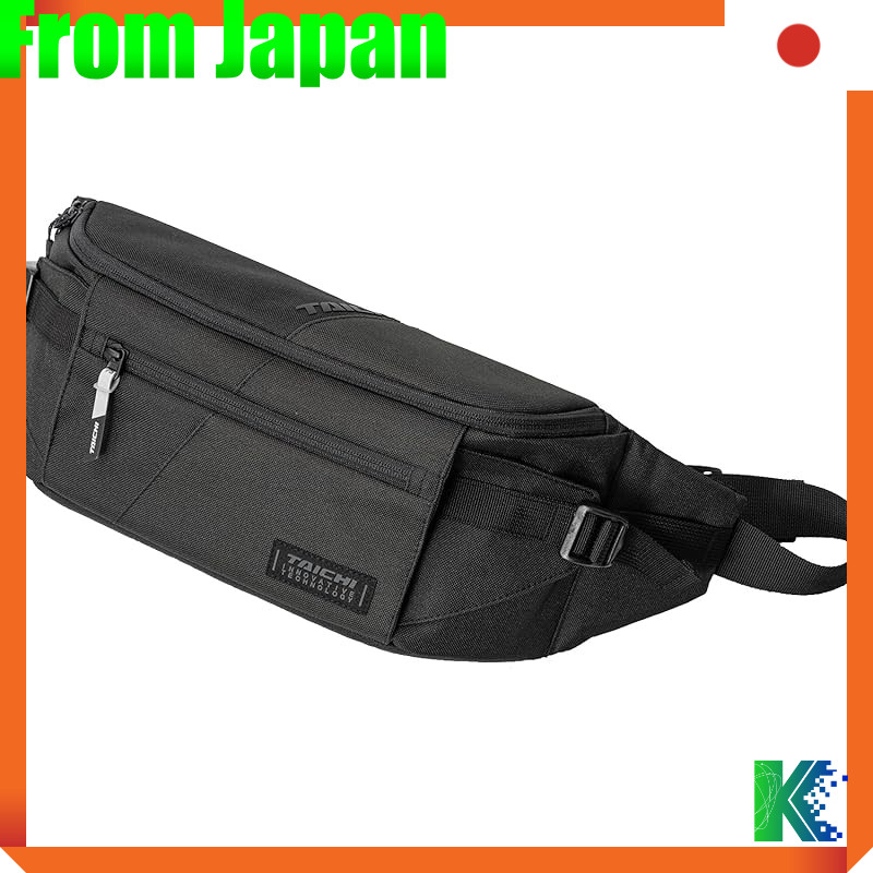 RS TAICHI RSB285 Unisex Motorcycle Body Bag Waist Pouch for Touring - Available in Black, Black/Red,