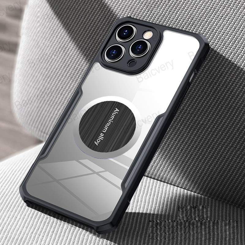 สําหรับ ITEL A90 4G A6610L พร้อมสติกเกอร์กาวด้วยตนเองแม่เหล็กฝาครอบอะคริลิคใส