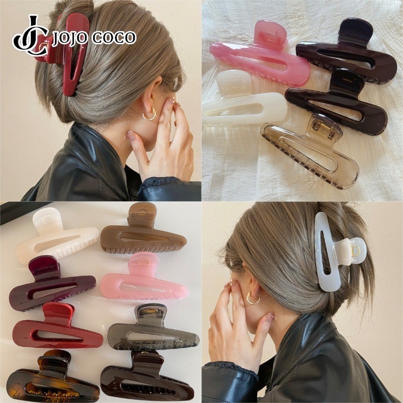 JOJO COCO Retro Hollow Water Drop Clip สำหรับผู้หญิง 2025 ใหม่ Shark Clip เครื่องประดับผม