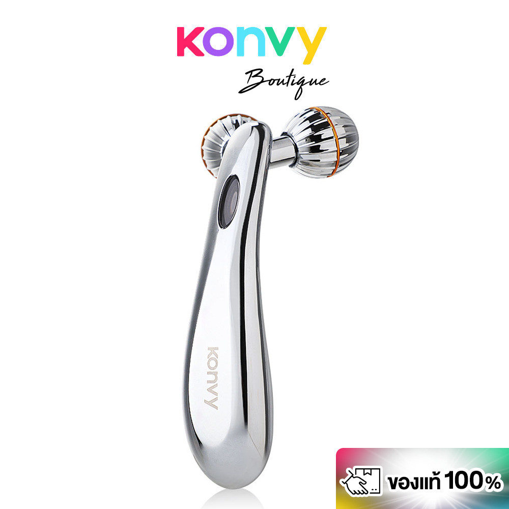 Konvy Y-Shaped Beauty Bar คอนวี่ ลูกกลิ้งนวดผิว สีเงิน.