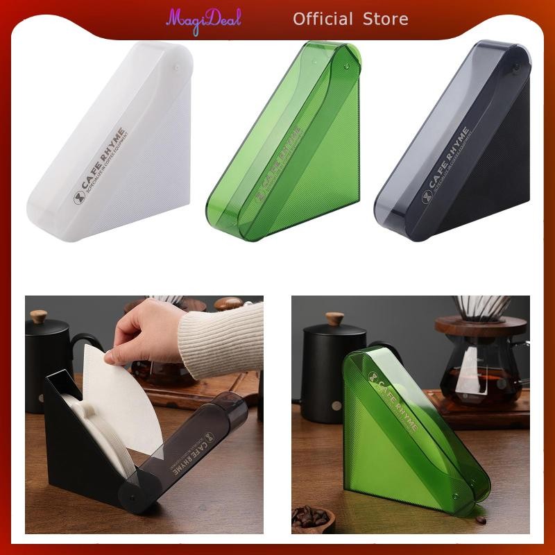 MagiDeal ที่วางกระดาษกรองกาแฟ ชั้นเก็บกระดาษกาแฟสําหรับการเดินทางในรับประทานอาหารในโรงแรม