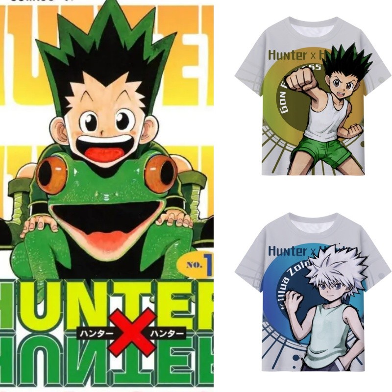 NS1 HUNTER X HUNTER คอสเพลย์ผ้าฤดูร้อนเสื้อยืดอะนิเมะแขนสั้น SN1
