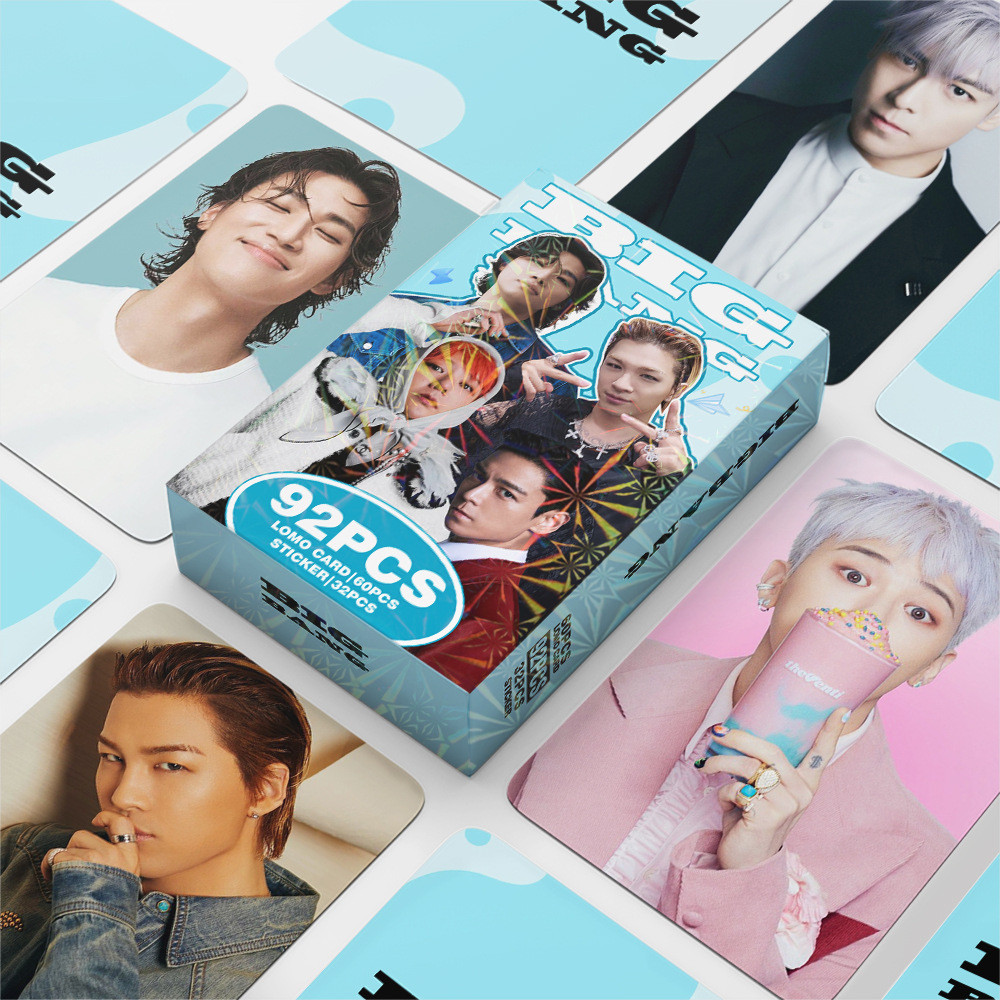 KPOP BIGBANG 2025 การ์ด Lomo G-DRAGON Photocard 60 ชิ้นการ์ด + สติ๊กเกอร์ 32 ชิ้น