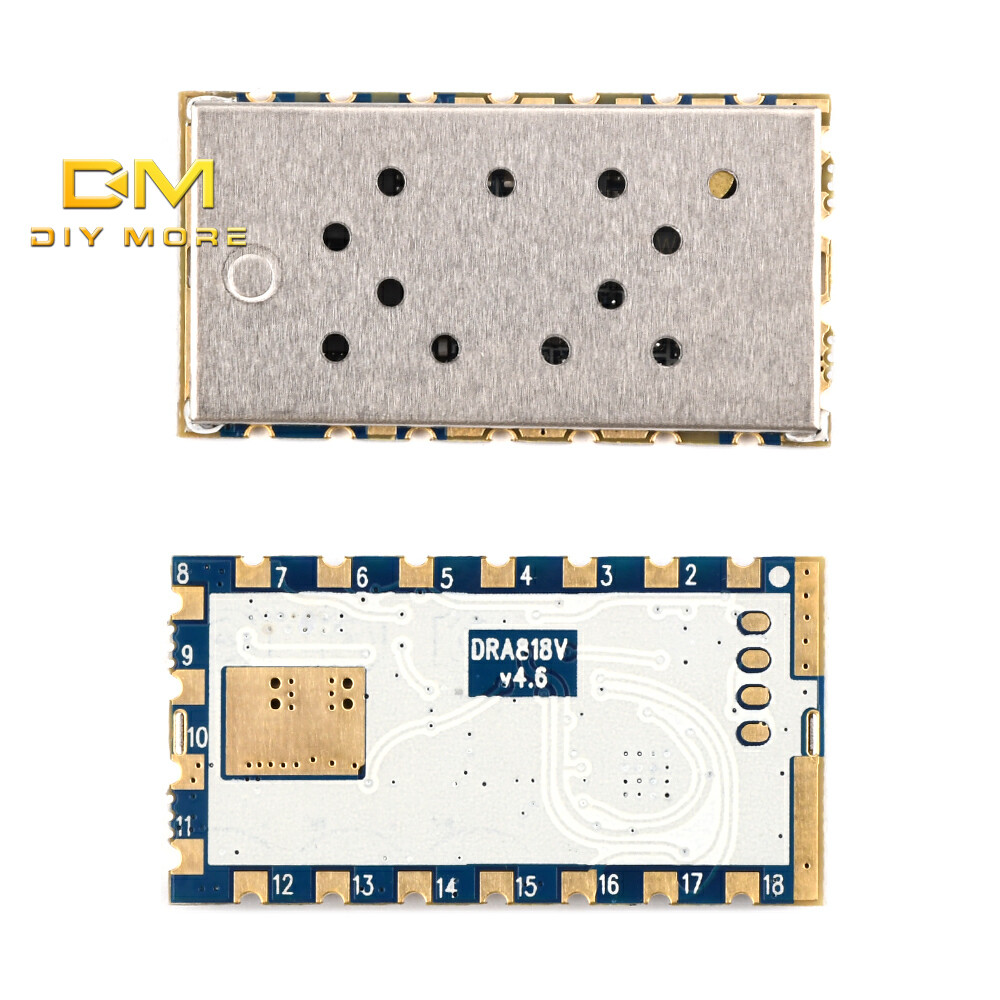 DIYMORE DRA818V โมดูลรับส่งสัญญาณเสียงไร้สายขนาดกะทัดรัด UART อินเทอร์เฟซ DRA818U โมดูลวิทยุสมัครเล่น