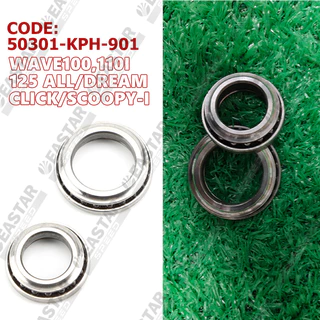 ถ้วยคอ พร้อมลูกปืน ทั้งชุด ​Wave​100,110i/125 ทุกรุ่น/Dream/Click/Scoopy-i) 50301-KPH-901