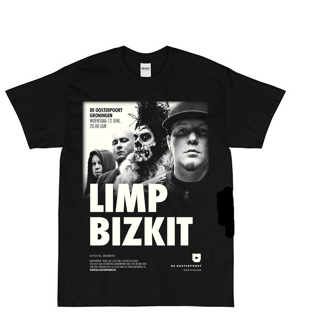 เสื้อยืดแขนสั้นพิมพ์ลาย BAND LIMP BIZKIT FRED DURST