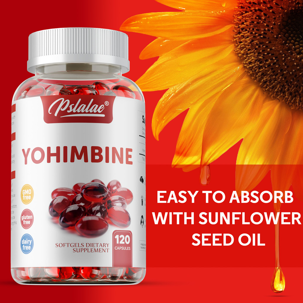 Yohimbine HCL Softgels, อาหารเสริมเสริมพลังงาน, เป็นมิตรกับมังสวิรัติ, ไม่ใช่จีเอ็มโอ - รูปที่ 3