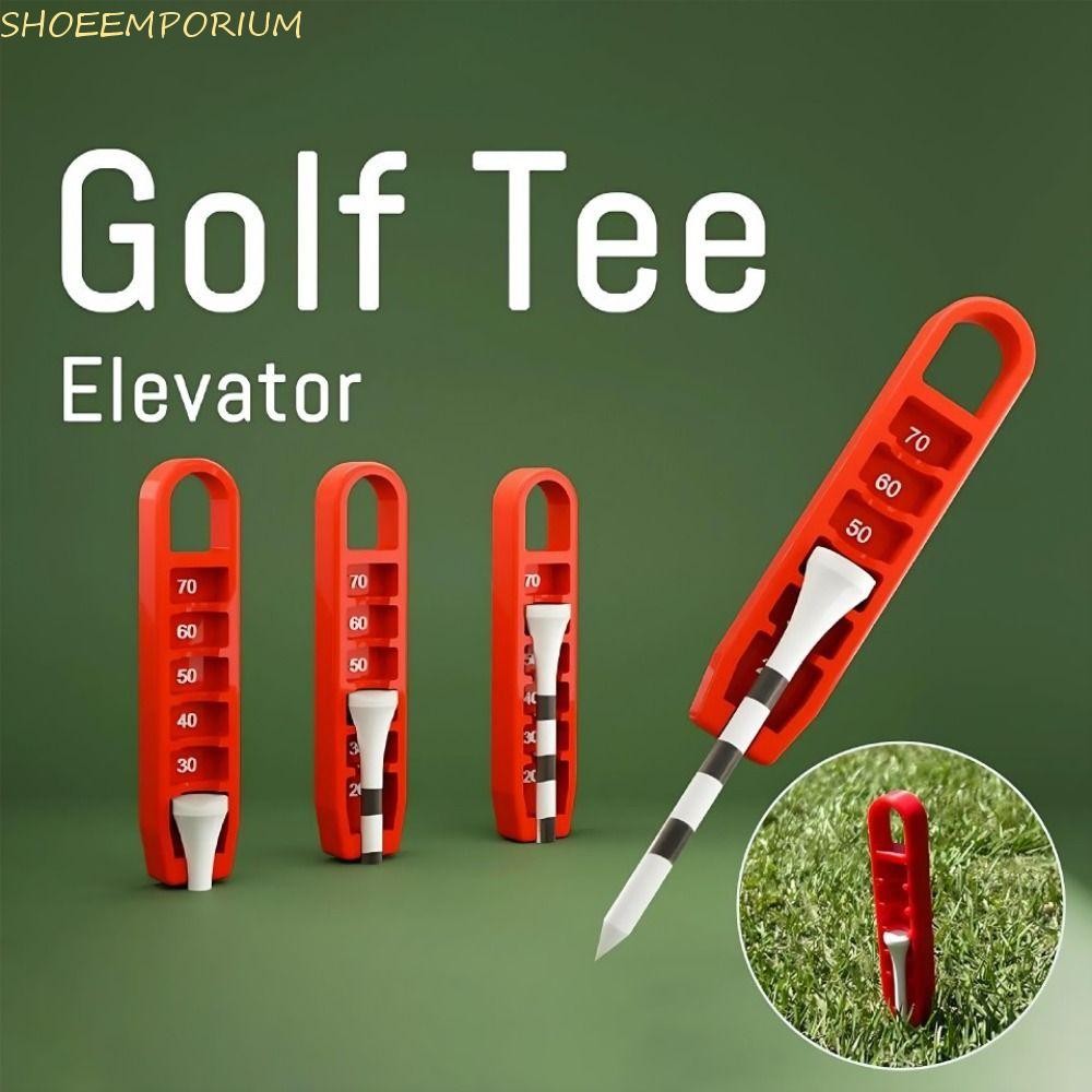 SHOEEMPORIUM Golf Tee ความสูง Adjuster, 3 in 1 Universal Precision Tee ความสูง Setter, ใช้งานง่ายแบบพกพาทนทาน Precision Golf Divot Repair Tool เครื่องมือฝึกซ้อมกอล์ฟ