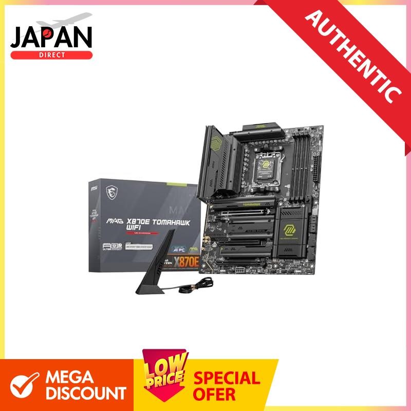 MSI MAG X870E TOMAHAWK WIFI AMD Ryzen 9000/8000/7000 series (AM5) compatible ATX motherboard MB6741