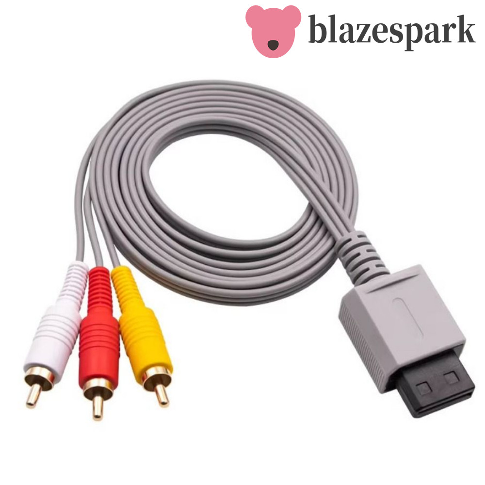 BLAZESPARK Audio Video AV Adapter, Multifunctional Fast Charging สาย AV สําหรับ Wii Wii U, 3 in 1 Un