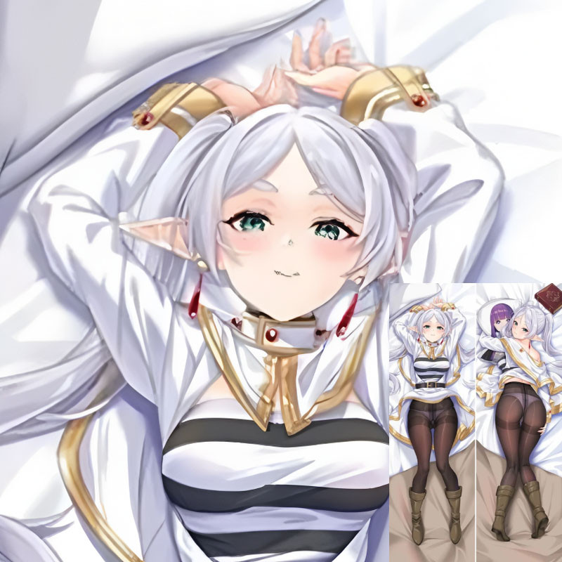 อะนิเมะผ้าปูที่นอนปลอกหมอนเบาะรองนั่ง Frieren ที่งานศพ Frieren Dakimakura คอสเพลย์หมอนสองด้าน