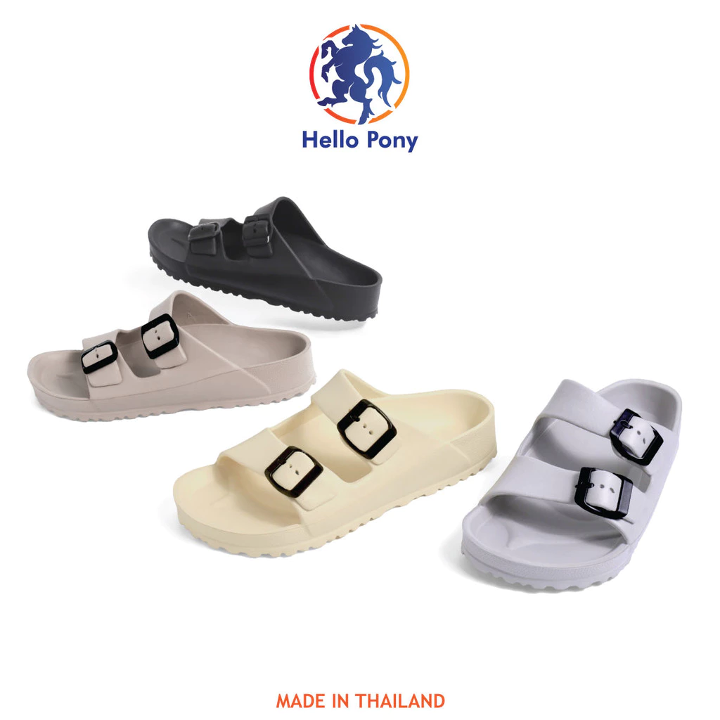 Hello Pony MHM4015 รองเท้าแตะ รองเท้าสุขภาพ รองเท้ายางeva ใส่เดินสบาย รองเท้าผู้ชายและผู้หญิง แฟชั่น พื้นนุ่ม กันลื่น