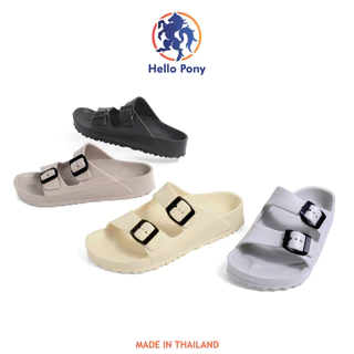 Hello Pony MHM4015 รองเท้าแตะ รองเท้าสุขภาพ รองเท้ายางeva ใส่เดินสบาย รองเท้าผู้ชายและผู้หญิง แฟชั่น พื้นนุ่ม กันลื่น