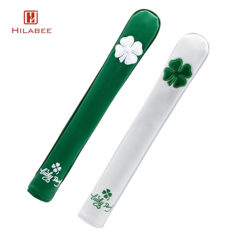 HILABEE Lucky Leaf Golf Alignment Stick Cover Well Made Case หนัง PU Premium Headcover