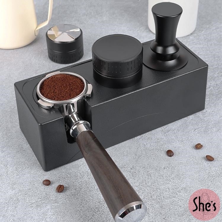 อุปกรณ์ชงกาแฟ ☕ ที่วางแทมเปอร์ 3 ช่อง 2in1 แท่นวางด้ามชงกาแฟ  Tamper Base ถ้วยใส่กาแฟ