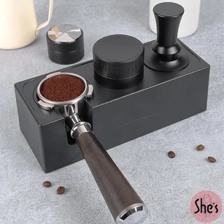 อุปกรณ์ชงกาแฟ ☕ ที่วางแทมเปอร์ 3 ช่อง 2in1 แท่นวางด้ามชงกาแฟ Tamper Base ถ้วยใส่กาแฟ