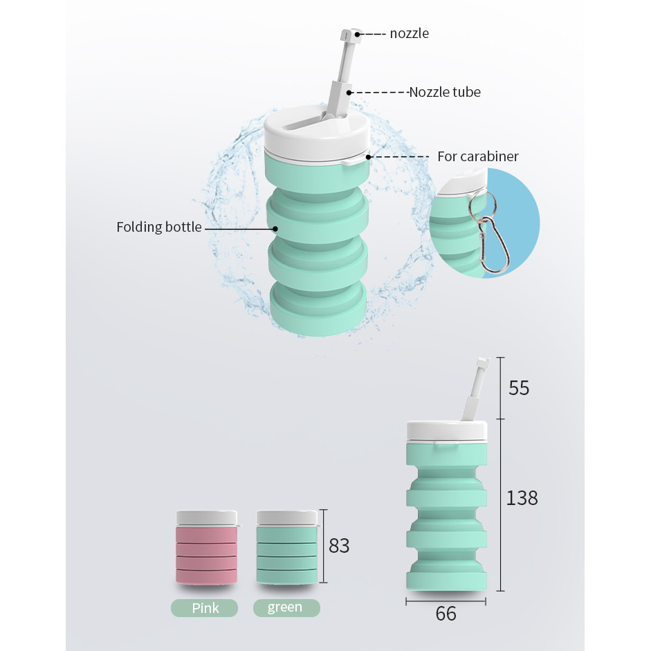 300ml แบบพกพา Bidet พับสําหรับสุขอนามัยส่วนบุคคลทําความสะอาดพับ Travel Shattaf Bidet ห้องน้ํา Sprayer - รูปที่ 7